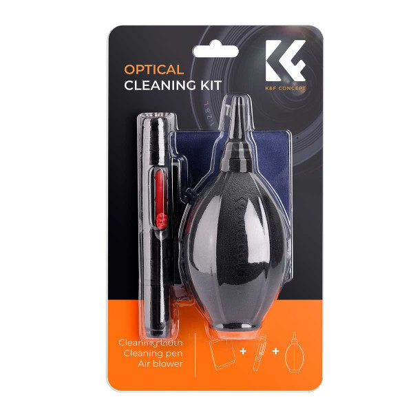 Набір чищення оптики K&F Concept 3 в 1 для відео та фототехніки (SKU.1694)