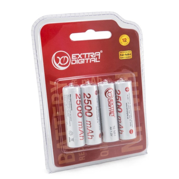 Зарядний пристрій Extradigital BM210 + 4 шт AA 2500 mAh (AAC2831)