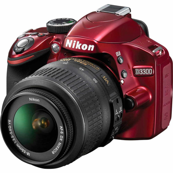 Фотокамера зеркальная Nikon D3300 + AF-P 18-55VR Red KIT