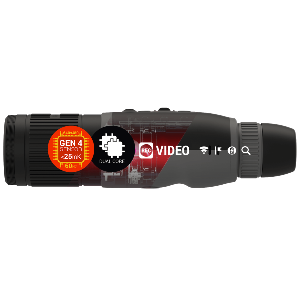 Тепловизионный бинокль ATN BinoX 4T,4.5-18x,384x288,50mm,Thermal Binocular with LRF