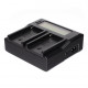 Зарядное устройство MyGear dual DC-LCD для Sony NP-F750/F970, AC кабель