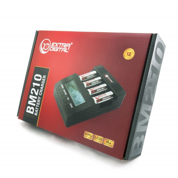 Зарядний пристрій Extradigital BM210 + 4 шт AA 2500 mAh (AAC2831)