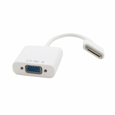 Кабель Extradigital Apple 30-pin to VGA, 0.15m White