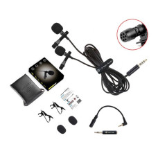 Подвійний петличний мікрофон GreenAudio GAM-16D