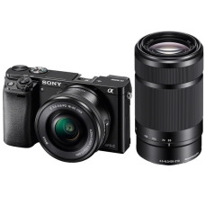Фотокамера зеркальная Sony Alpha 6000 + объектив 16-50 + 55-210mm kit Black