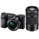 Фотокамера зеркальная Sony Alpha 6000 + объектив 16-50 + 55-210mm kit Black