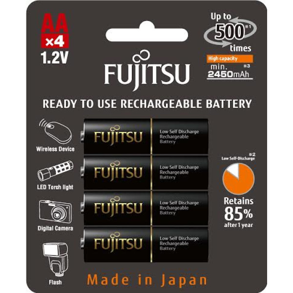 Аккумулятор Fujitsu HR-3UTHCEX (4B) АА, 2450 мАч, 4 шт