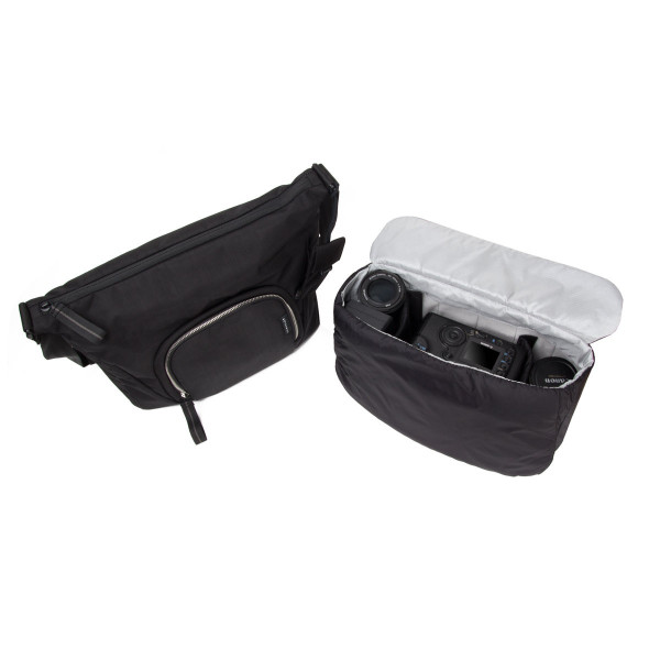 Сумка Crumpler Doozie Photo Sling black /metallic silver