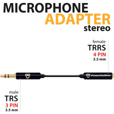 Адаптер для микрофона Lavalier Lapel Microphone PowerDeWise