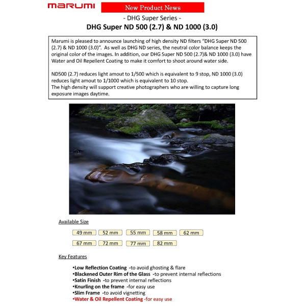 Світлофільтр Marumi DHG Super ND1000 82 мм