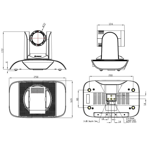 PTZ камера Minrray UV950A-12-NDI