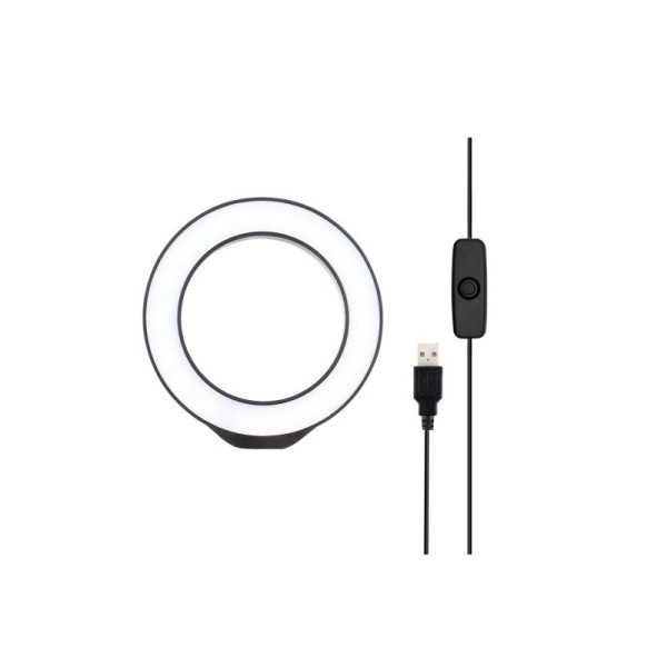 Кільцеве світло зі стійкою Puluz PU422B Ring Light 12см (4W)