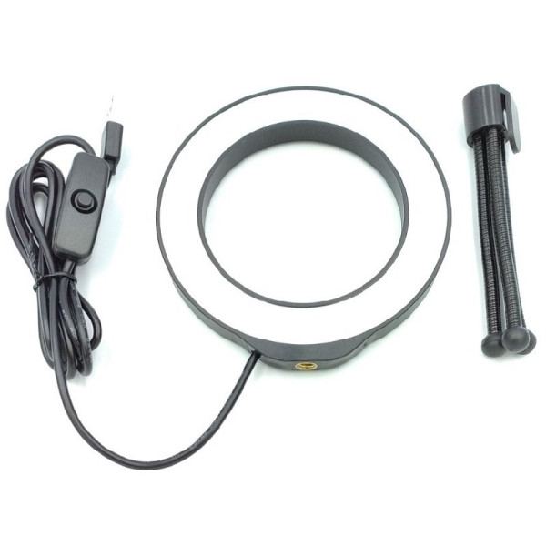 Кільцеве світло зі стійкою Puluz PU422B Ring Light 12см (4W)