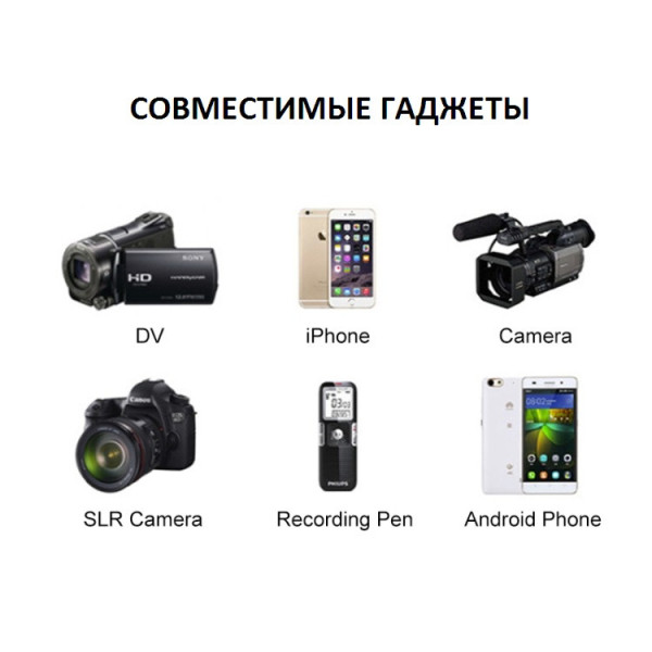Мікрофон петличка Puluz PU427 6м (3.5mm)