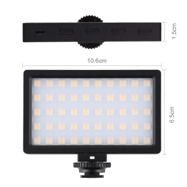 Штатив зі світлом для смартфона Puluz PU461B (RGB)