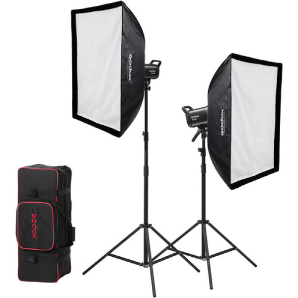 Комплект Відео Світла Godox SL60IID KIT з софтбоксами та сумкою (SL60IID-2, софт.60х90-2, пульт д.к.RC-A6-1, стійка-2, CB05)