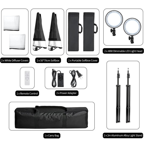 Набір постійного світла Visico LED-96 Double Kit