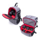 Рюкзак AccPro DAC-1721R grey/red