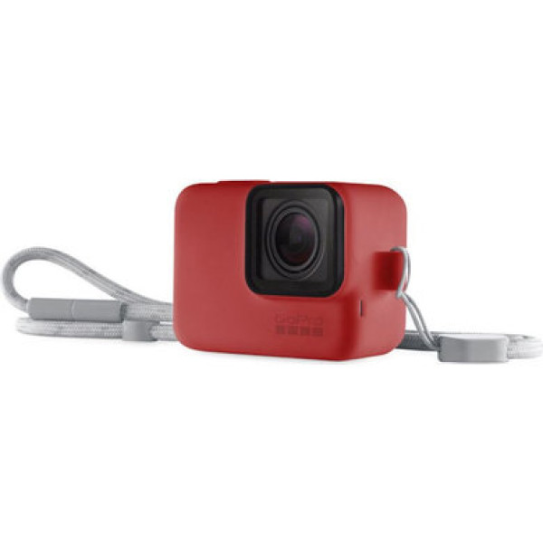 Чехол + ремешок GoPro Sleeve & Lanyard Red (ACSST-012)