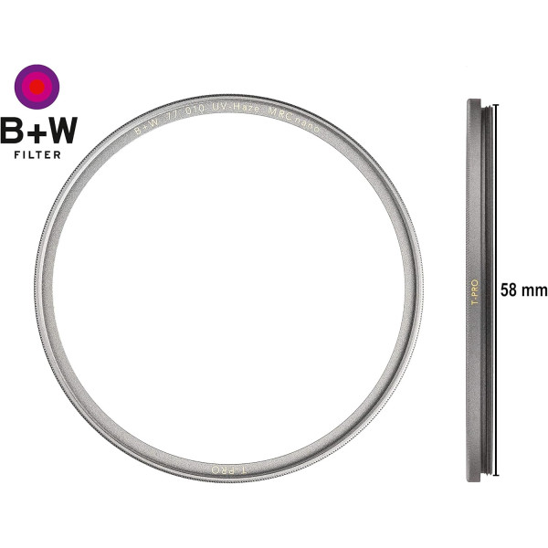 Світлофільтр ультрафіолетовий B+W UV-FILTER MRC nano T-PRO 58 mm ( 1097753 )