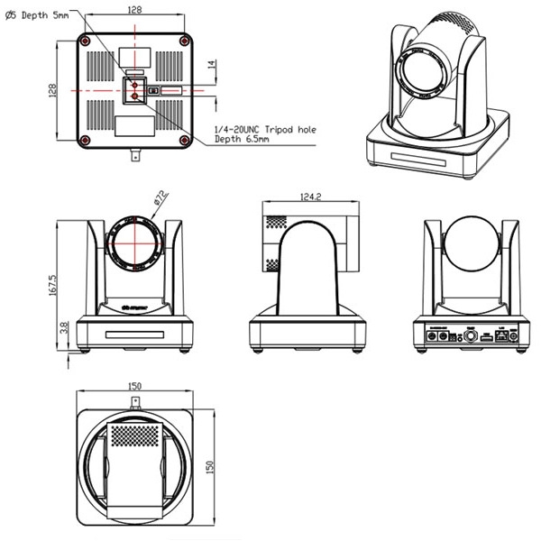 PTZ камера Minrray UV510A-10-NDI