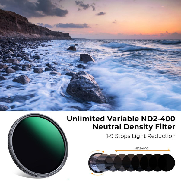 Змінний ND-фільтр K&F Concept 62mm D Series ND2–400 (KF01.2359)