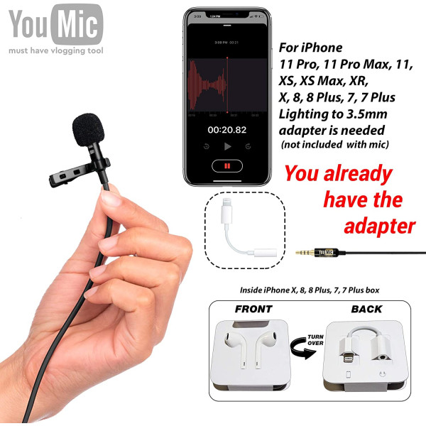 Петличный микрофон LAVALIER LAPEL YouMic