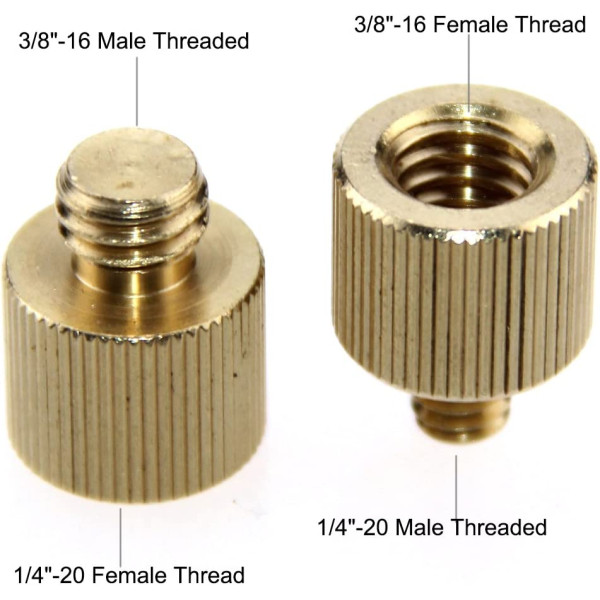 Адаптер з різьбою CAMVATE, внутр./внутр. 1/4"-20 до 3/8"-16