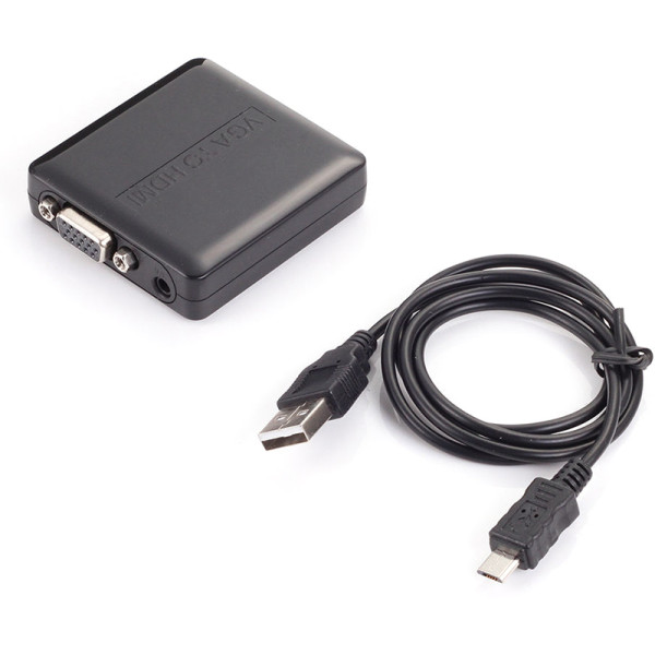 Конвертер PowerPlant HDMI - VGA + R/L (HDCVGA02-M)