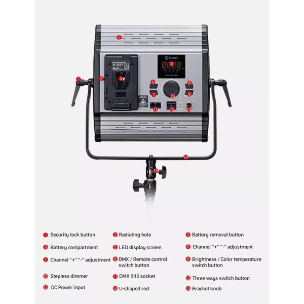 LED панель Tolifo GK-S100B PRO