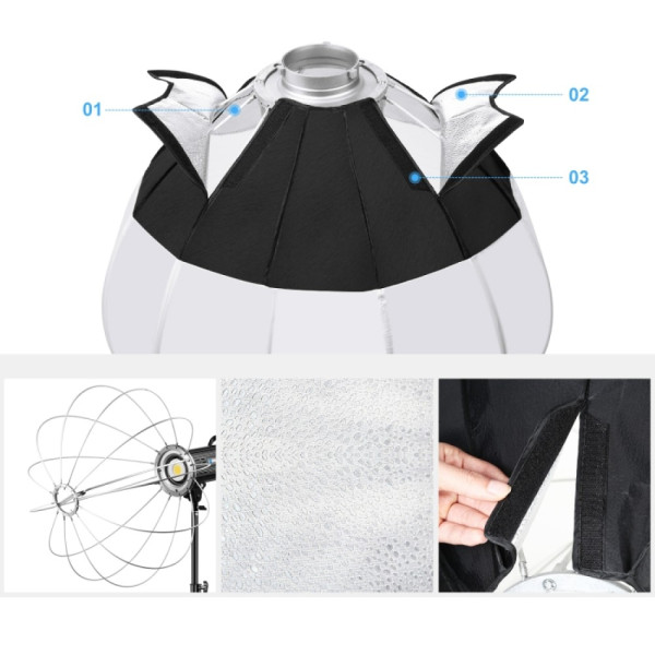 Софтбокс сферический 65см фонарь Bowens Puluz PU3057