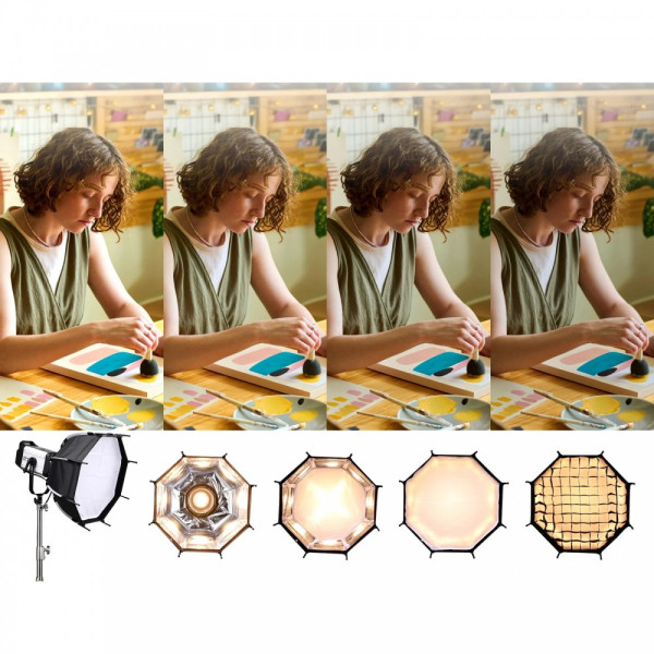 Софтбокс с сотами восьмиугольный 45 см Bowens Ulanzi AS-045