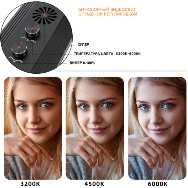 Набор постоянного света visico ms-60ls-2 double kit