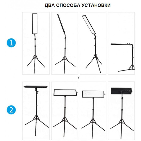 Набор постоянного света visico ms-60ls-2 double kit
