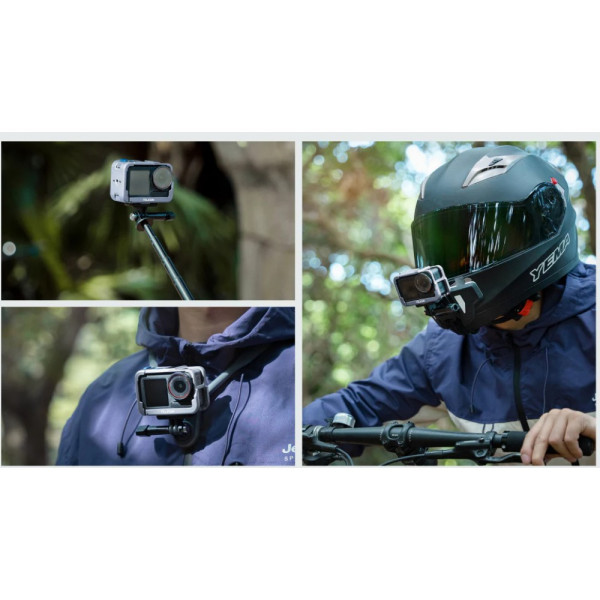 Алюмінієва рамка DJI Action 5 Pro/4/3 легка швидкознімна чорна Telesin S6-FMS-13BK-TDJ-1