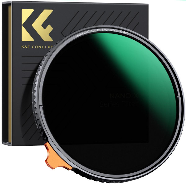 Комбінований світлофільтр K&F Concept 77mm ND2–400 + 1/4 Black Mist (KF01.2023)