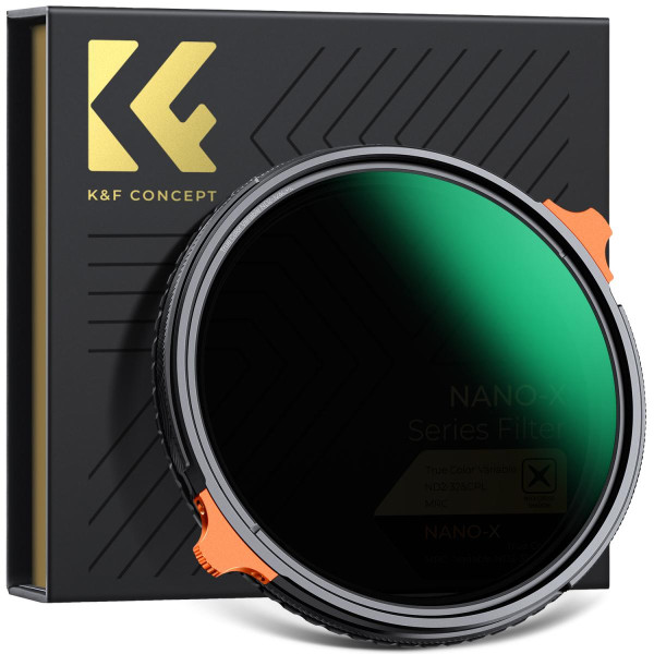 Світлофільтр K&F Concept Variable ND2-32+CPL 82mm True Color Variable Nano-X Series (KF01.2574)