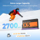 Акумулятор K&F Concept 2700mAh для Insta360 X5 — з кейсом для зберігання, сумісний з екшн-камерою Insta360 X5 (KF28.0128)