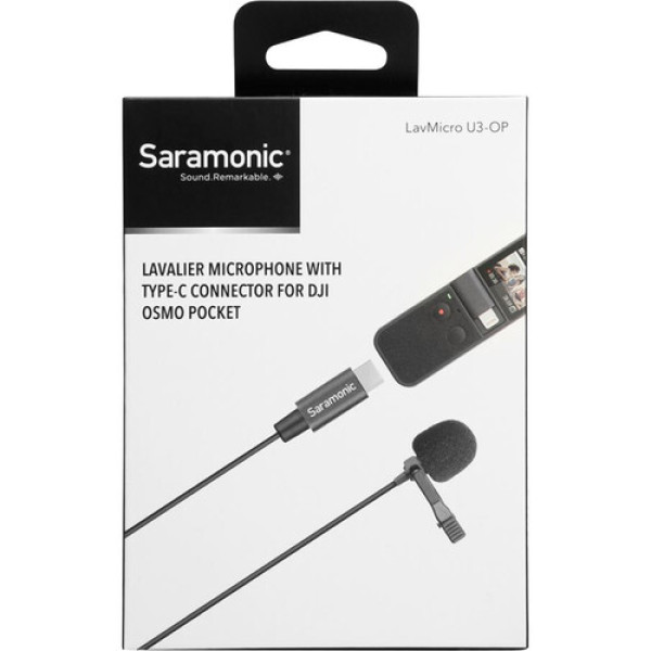 Всеспрямований петличний мікрофон Saramonic LavMicro U3-OP для DJI Osmo Pocket (кабель 6,6 футів)