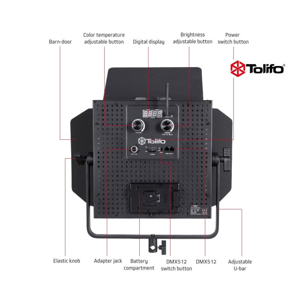 Постійне світло Tolifo GK-J-100 WAB