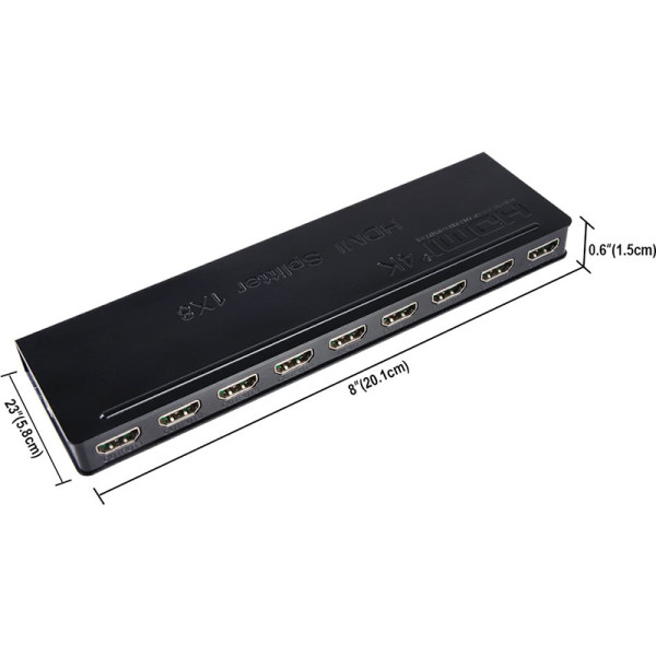Сплиттер PowerPlant HDMI 1x8 V1.4, 4K,3D (HDSP8-M)