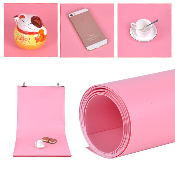 Фон для зйомки Visico PVC-1220 Pink (120x200 см)