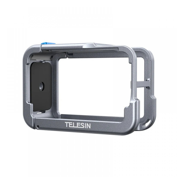 Алюмінієва рамка DJI Action 5 Pro/4/3 легка швидкознімна сіра Telesin S6-FMS-13BL-TDJ