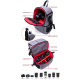 Рюкзак AccPro DAC-1721G black/red