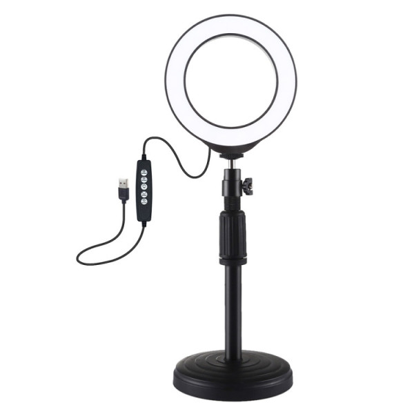 Кільцеве світло зі стійкою Puluz PKT3046B RGB Ring Light 12см (9W)