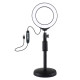 Кільцеве світло зі стійкою Puluz PKT3046B RGB Ring Light 12см (9W)
