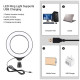 Кільцеве світло зі стійкою Puluz PKT3046B RGB Ring Light 12см (9W)