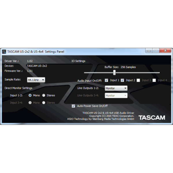 Аудиоинтерфейс TASCAM US-2x2