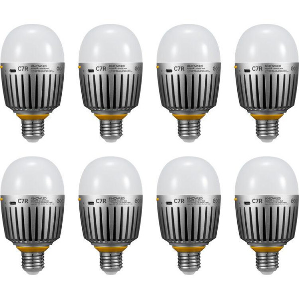 Набор смарт лампочек Godox C7R KNOWLED RGBWW Creative Bulb (8-Light Kit) (C7R-K8)
