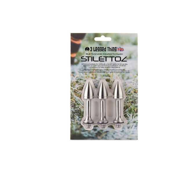 Шипы для штатива 3 LEGGED THING Stilettoz, в комплекте 3 шт. (1/4" and 3/8" compatible) (EQSTILZ)